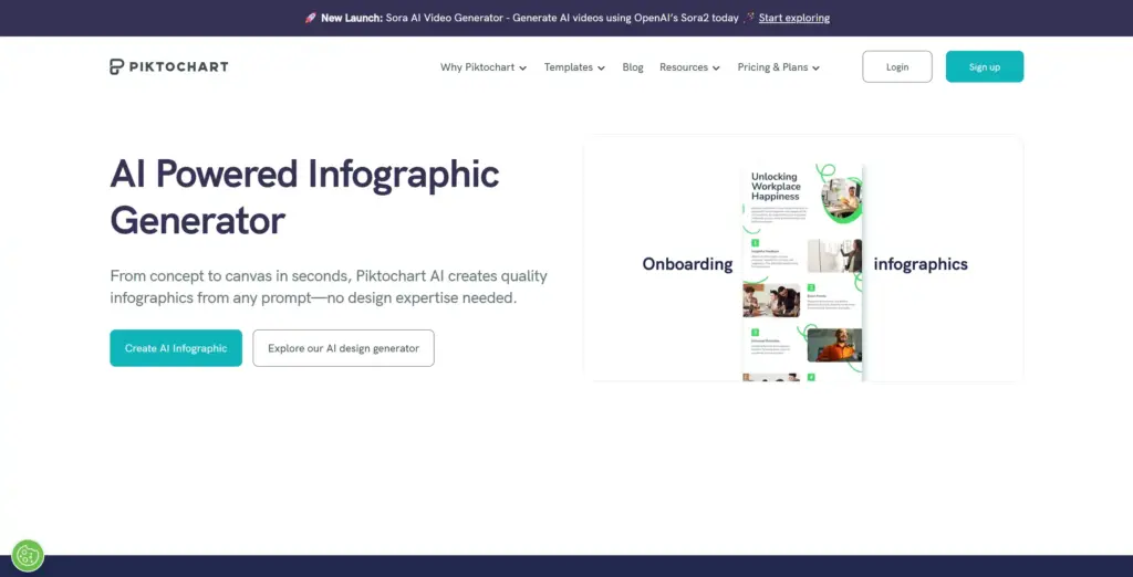 Piktochart AIインフォグラフィックジェネレーター