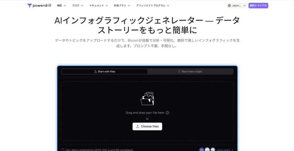 PowerDrill AIインフォグラフィックジェネレーター