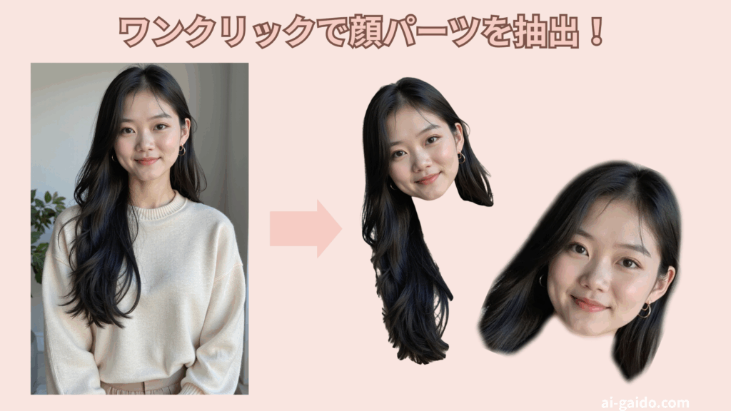 写真の顔だけを切り抜くAIツール