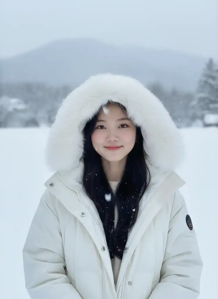 fotor-生成された雪加工の画像