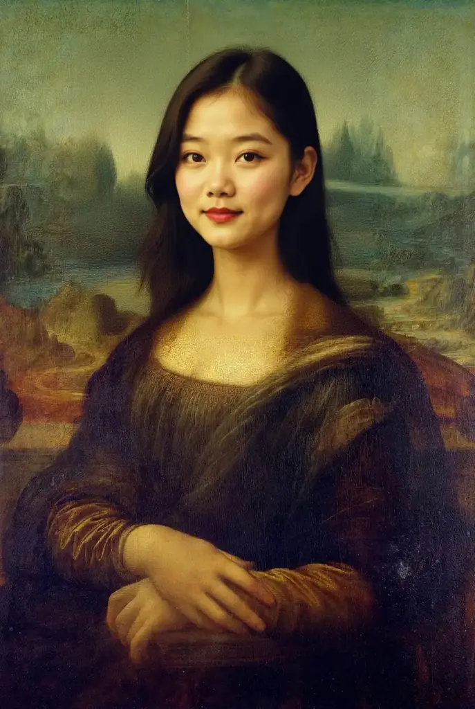 A2E ヘッドスワップ- モナ・リザヘッドスワップ後