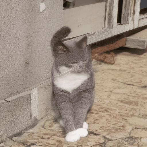 AI GIF Generator - 猫がダンスしている