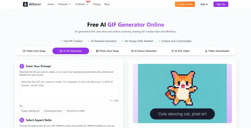 AiSaver AI AI GIF生成