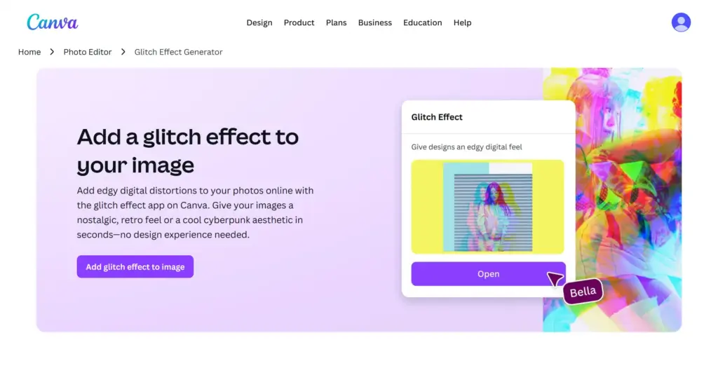 Canva - デザインツールのグリッチアプリ