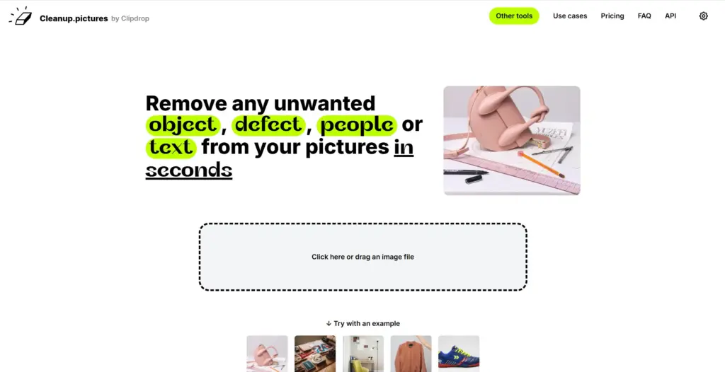 Cleanup.pictures - 消しゴムマジックの代名詞