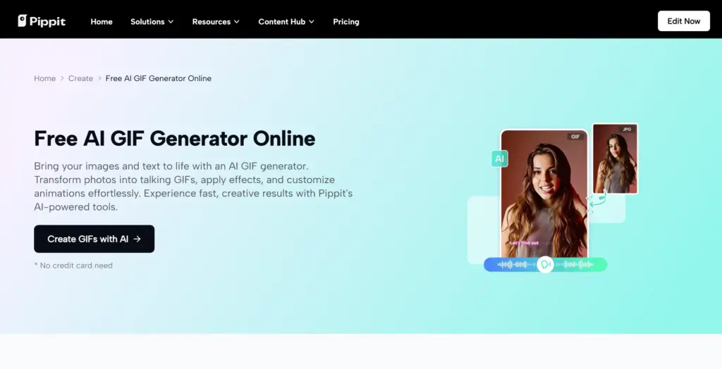 Pippit AI GIFメーカー